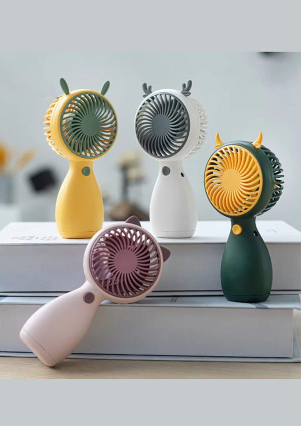Cartoons Handheld Cooling Mini Rechargeable Fan