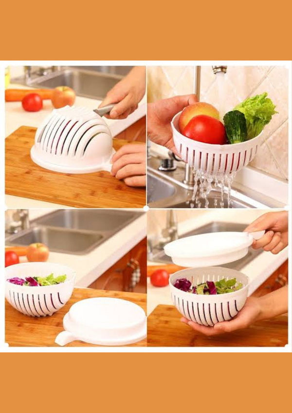 Vegetable Salad Cutter Bowl with in 60 Seconds