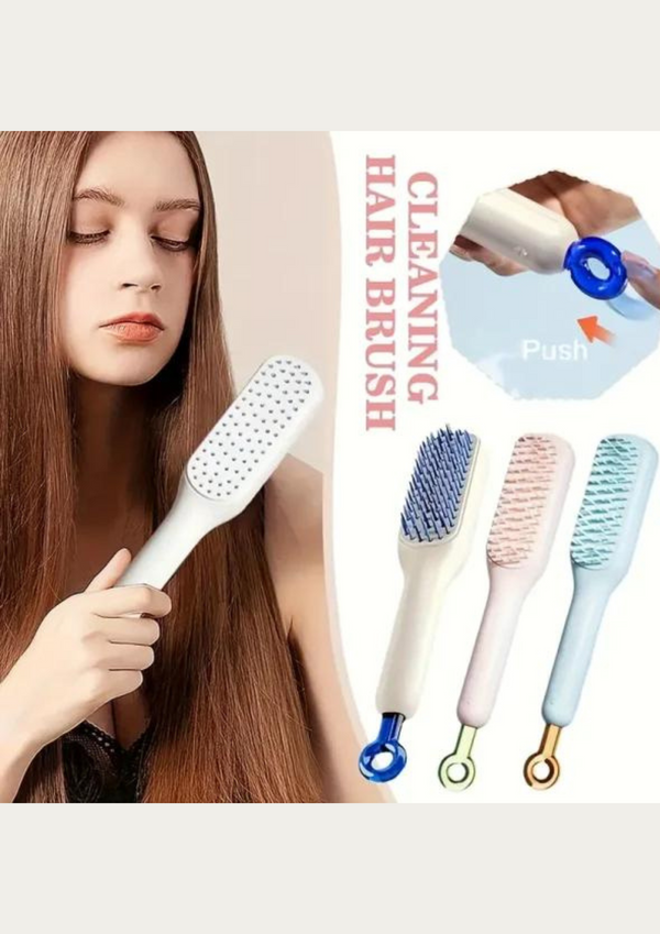Self Cleaning Hair Combing Brush